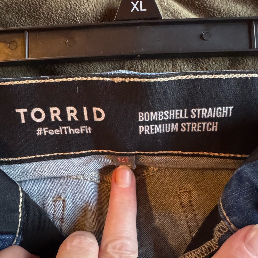 Torrid Bombshell Straight Dark Blue Straight Leg … - image 5